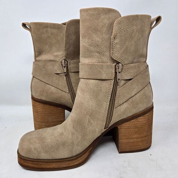 KORKS Marci II Women's Heel Tan Ankle Boots Size 6.5 - Picture 10 of 12